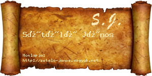 Sétáló János névjegykártya